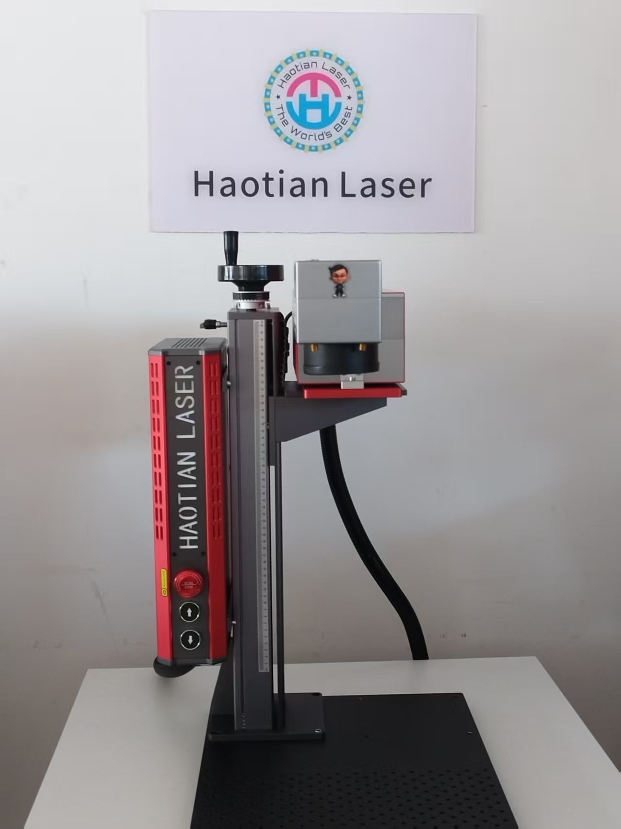 Compact red 10W UV S model with 4pcs lens(110/210/300/400) with 700mm tower with delivered and 400mm lens for Co2 galvo machine