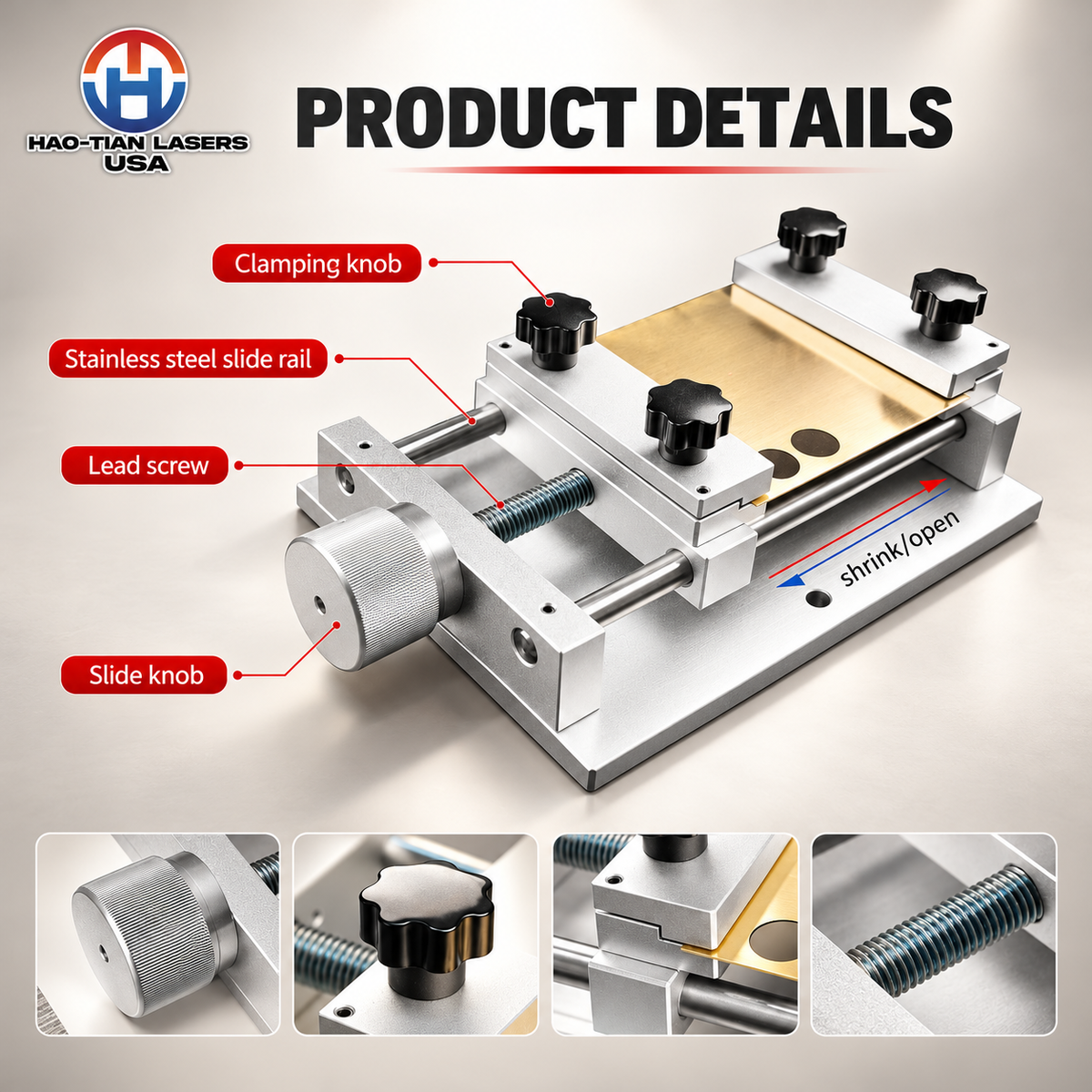 HaoTian Adjustable Laser Engraving & Cutting  Vise
