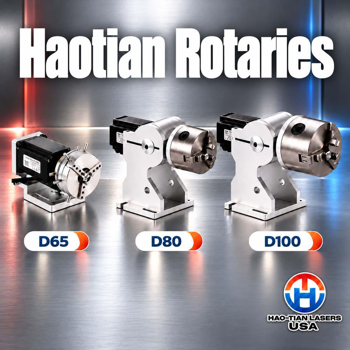 HaoTian Rotary Attachments for Galvo Lasers